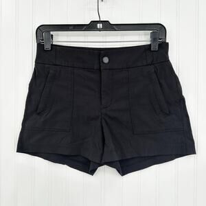 Athleta Shorts Womens 2 Trekkie Short Black Ripstop Trail Hiking Nylon Gorpcore